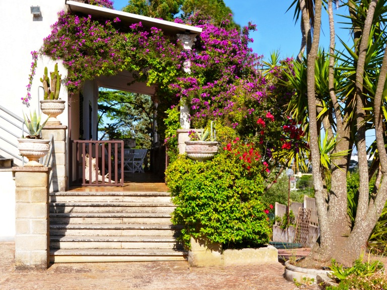 Ingresso della villa