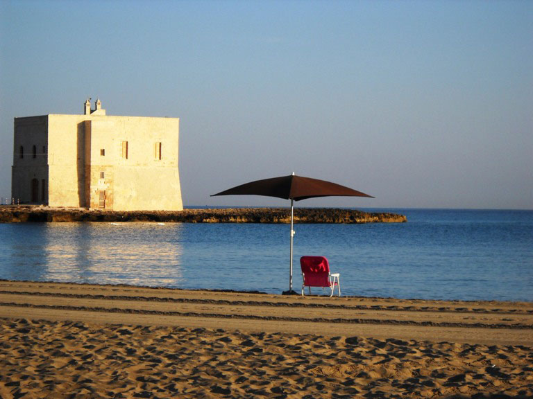 La spiaggia di Costa Merlata